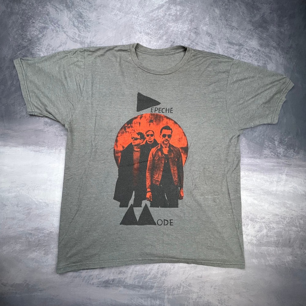 Depeche Mode Delta Machine 2013 Tour Shirt Gray Band Tee Size XL Relaxed Fit - Picture 2 of 7